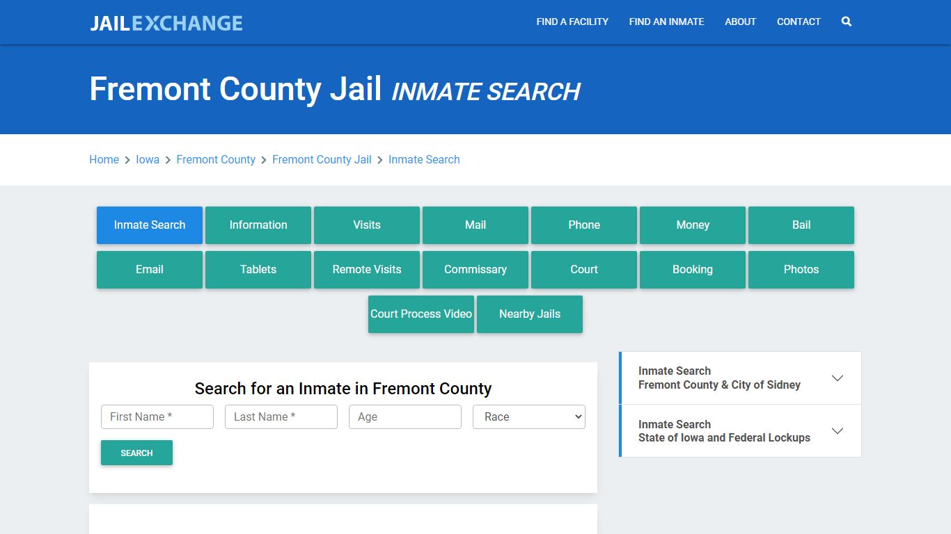 Fremont County Jail, IA Inmate Search: Roster & Mugshots